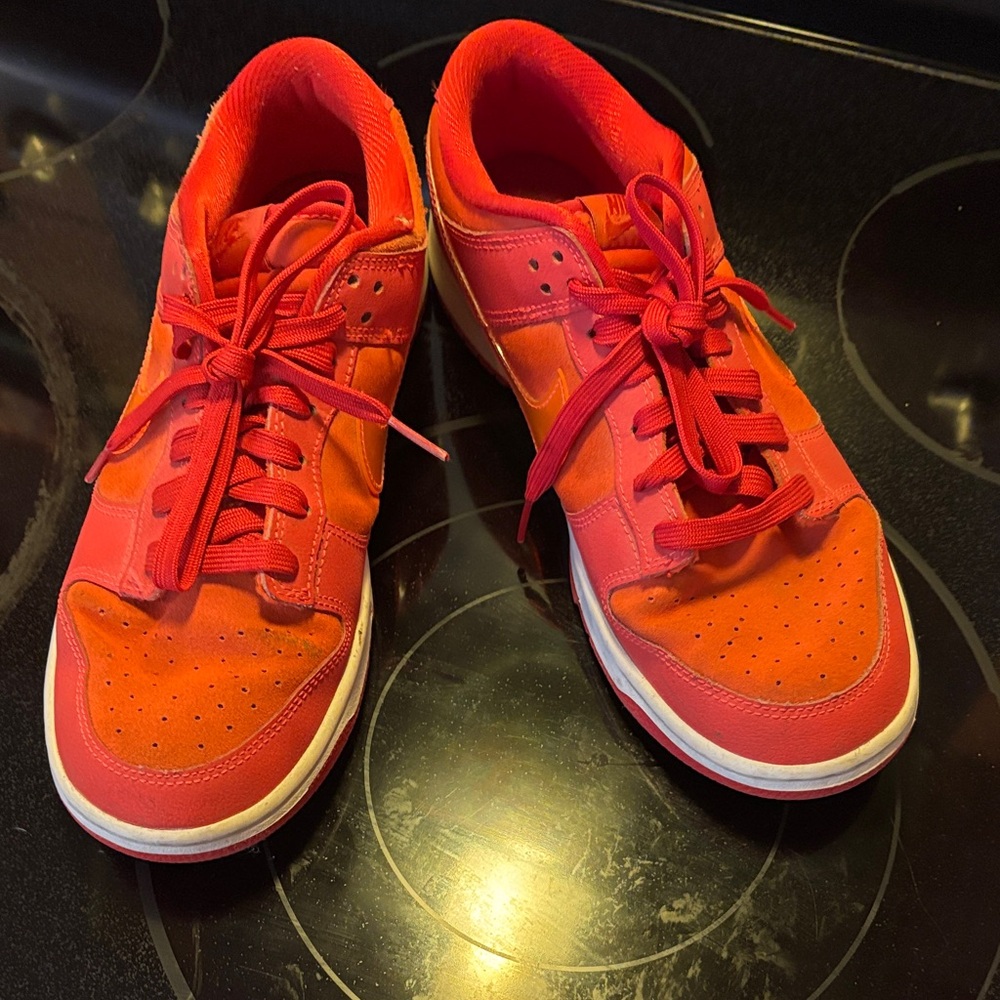 Nike Red and Orange Sneakers